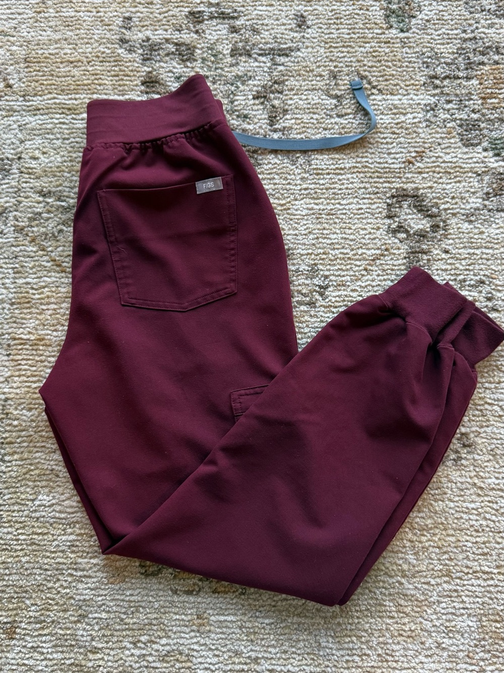 FIGS Burgundy High waisted jogger scrub pant - XS/P